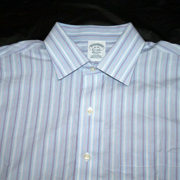 Brooks‎ Brothers 1818 Mens Long Sleeve Button Supim - Picture 4 of 7